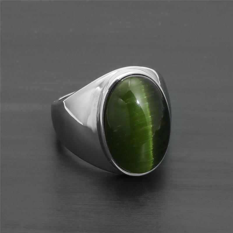 Women's Fashion Sapphire Ring - Stainless Steel & Titanium Electroplated Stone Ring