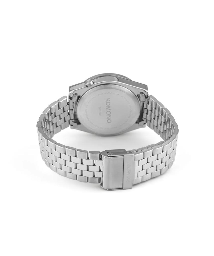Authorized Retailer Komono Watch RAY Chroma Estate Silver Coral Date [KOMONO] Men's KOM-W4425