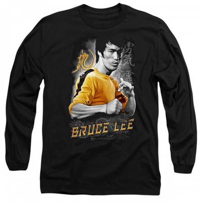 Bruce Lee Unisex Adult Yellow Dragon Long-Sleeved T-Shirt