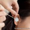 Herramienta Profesional para Limpieza de Oídos: Bola de Plumón de Ganso y Palo de Masaje con Plumas