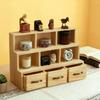 Wooden Storage Cabinet Portable Desk Organizer for Home Decor Office Bedroom