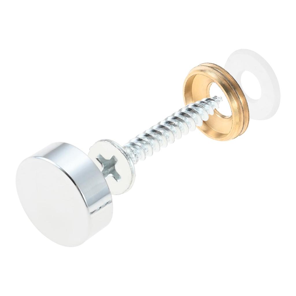 Lemfema Decorative Cosmetic Screw Pack of 10mm Cap Screw Cosmetic Stainless Makeup Mirror Plate Nameplate Decorative Caps Included Screws, Screws,