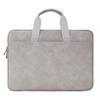 13"–16" Light Grey PU Sheepskin Laptop Bag: Delicate Touch, Splash-Proof, Shockproof.