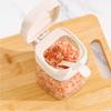 Glass Seasoning Tank 2025 New Household 300ml Handle Transparent Kitchen Salt Shaker with Lid Scoop Green Fresh Sealed Jar