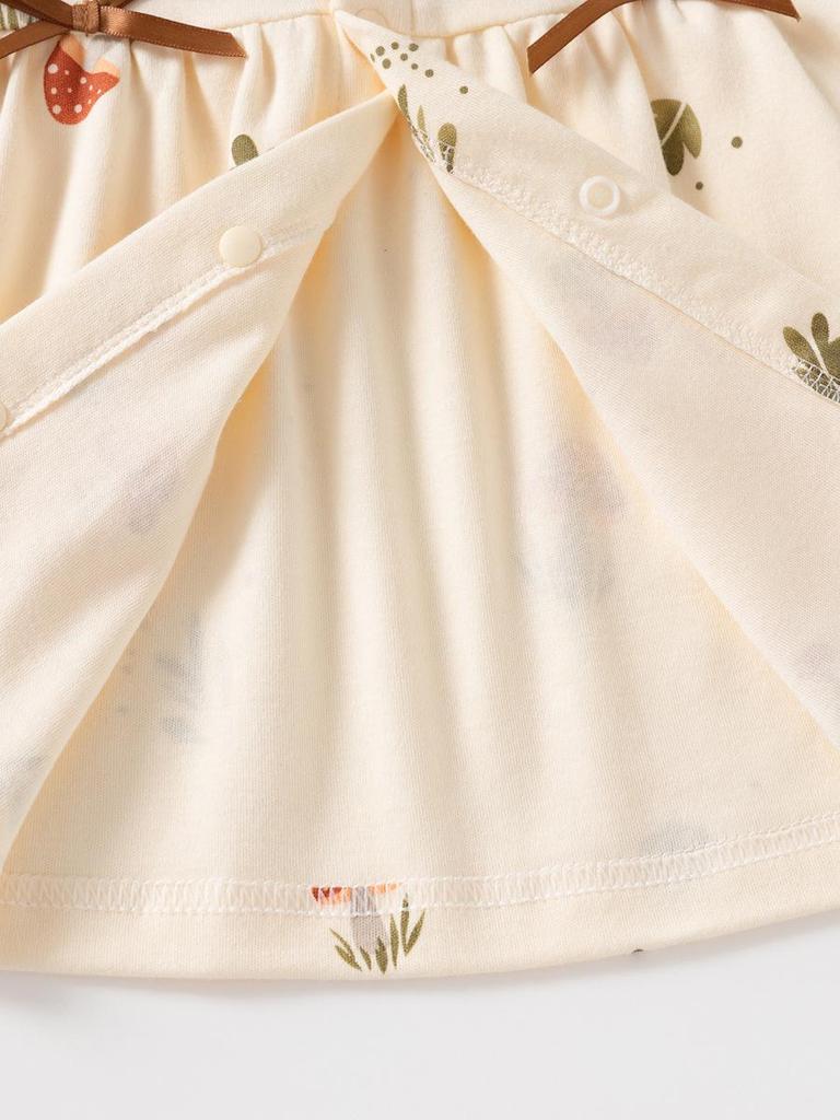 Wiosenne i jesienne ubranka dla niemowląt: Zestaw z długim rękawem i spodniami dla dziewczynek, Czysta bawełna, Stylowy dwuczęściowy strój, Wiek 0-6 lat