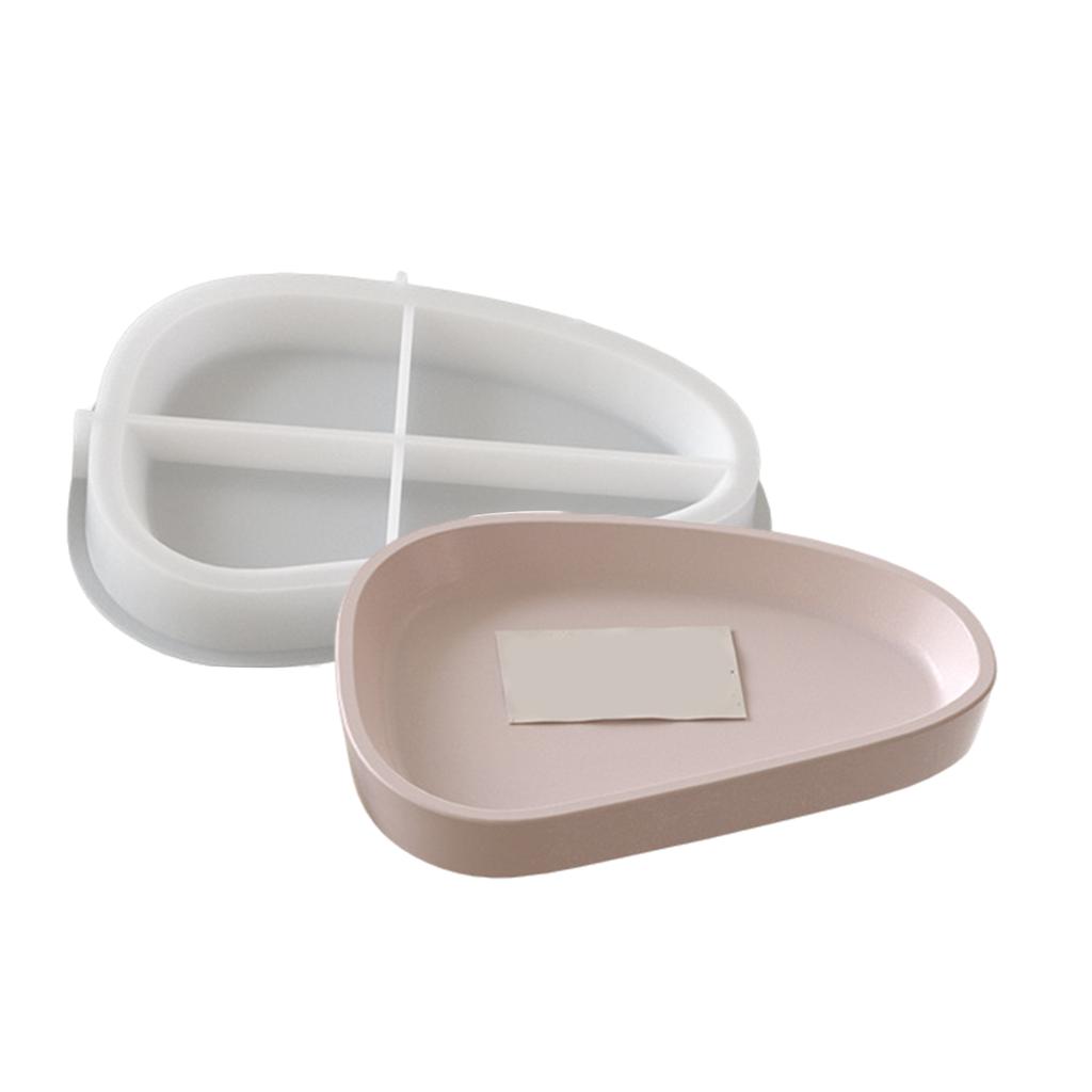Multipurpose Large Oval Plate Shaped Silicone Tray Adds Warmth Portable for Home Gatherings And Coffee Shop Displays