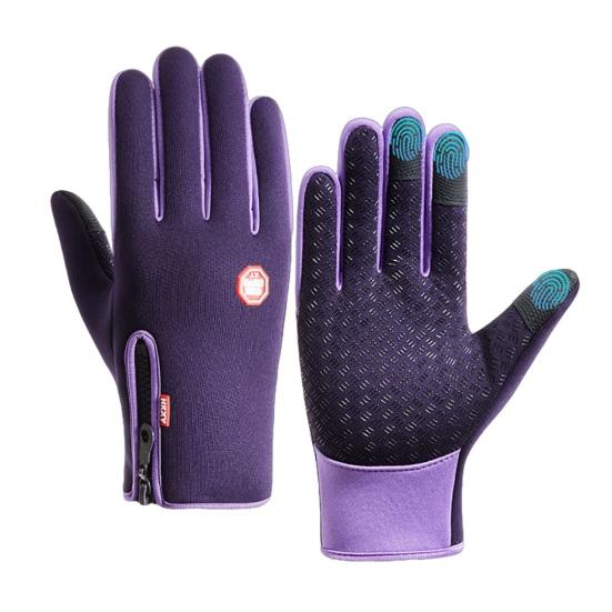 Thermal Touchscreen Gloves Waterproof Winter Cycling Gloves Warm Windproof Gloves with Anti-Slip Palms for Women Men Driving Hiking Skating