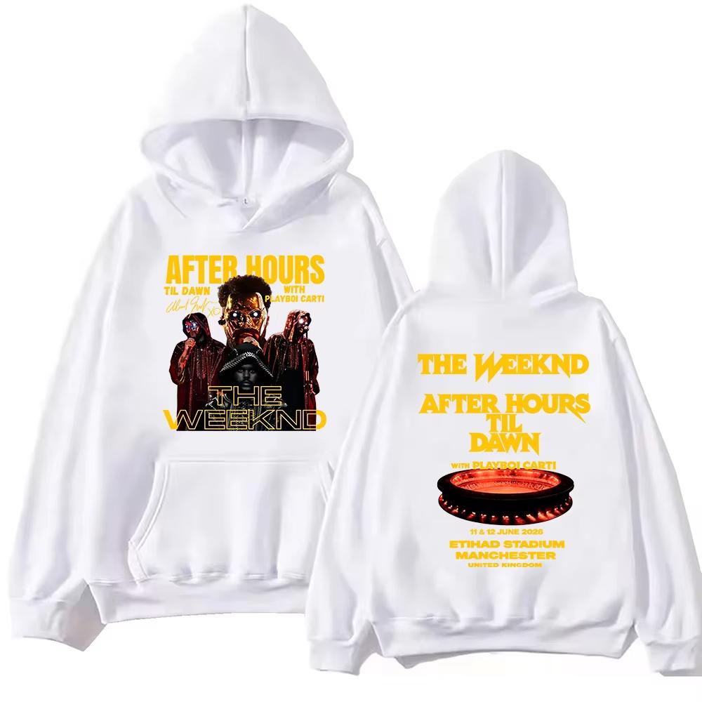 The-Weeknd After Hours Til Dawn Tour 2026 Hoodie Man Woman Harajuku Long Sleeve Pullover Hoodies Soft Cotton Sweatshirt Loose Cozy and Versatile