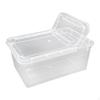 Feeding And Breeding Box for Reptiles with Lid Ventilation Holes, Mini, Transparent, Horned