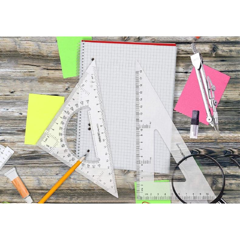 Large Triangle Ruler Square Set,Triangle Protractor,2 pieces
