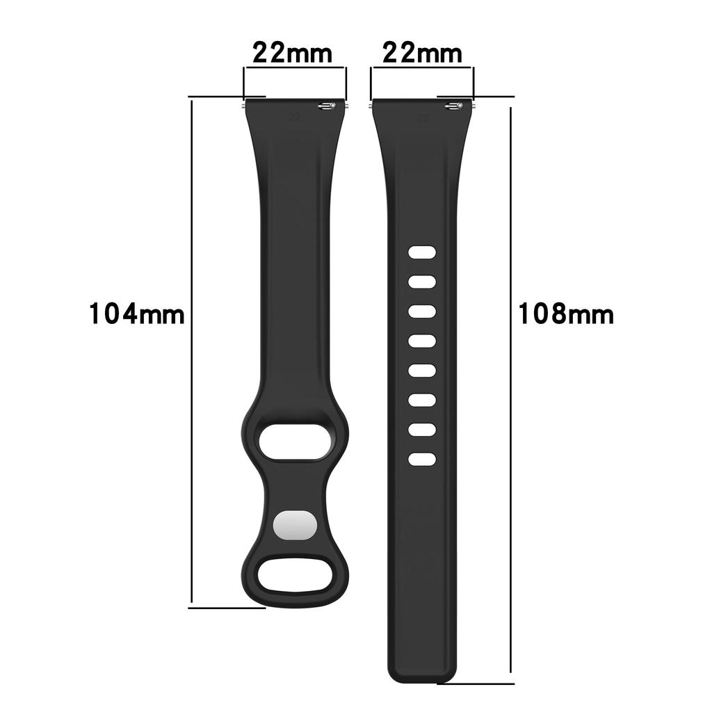 20mm 22mm Soft Slim Bands For Samsung Galaxy Watch 7/FE/5Pro/6/4 40mm 44mm/Active 2 Silicone Narrow Wristbands for Huawei Watch GT6/5/4 Pro 46mm Strap