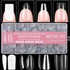600Pcs Full Cover Press On Nail Tips Stiletto Almond Square Coffin French False Fake Soak Off Gel Nail Extension Tips Capsule