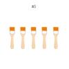 5/10/12pcs/Set Memory Nylon Paint Brushes for Acrylic/Oil/Watercolor Drawing Wooden Synthetic Bristles Easy To Clean BBQ Brush