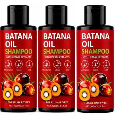 Batana Oil Unisex Hair Shampoo With Herbal Extracts | For All Hair Types | 100ml X 3