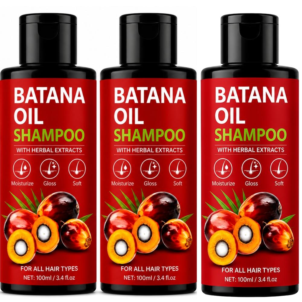 Batana Oil Unisex Hair Shampoo With Herbal Extracts | For All Hair Types | 100ml X 3 100ml чистый