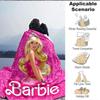 1pc Dress, Barbie Blanket Polyester Fiber, All Season Comfort for Sofa, Bed, Office, Car, Camping Ideal Home Decor & Gift, Office Comfort