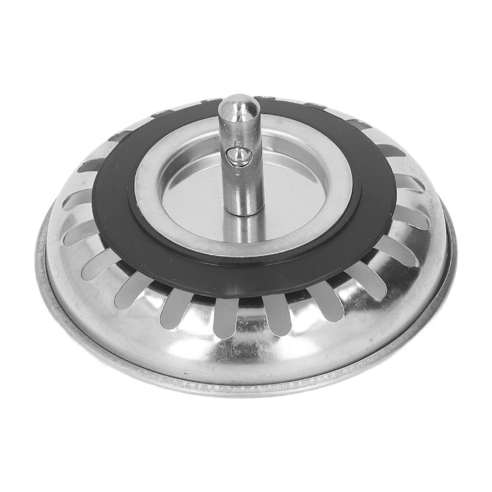 Stainless Steel Sink Strainer Bottom Stopper Drain Filter Strainer  Kitchen Sink