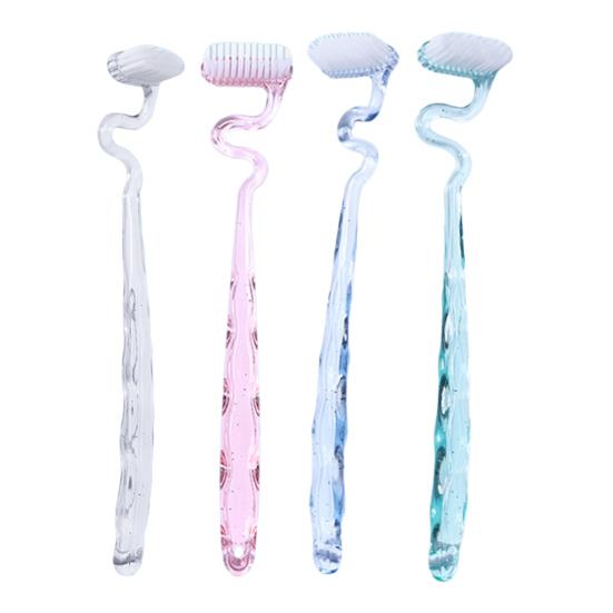 Yousheng Toothbrush with Hanging Hole Design S-Shaped Vertical Brush Soft Bristles Anti-Slip Handle Toothbrush