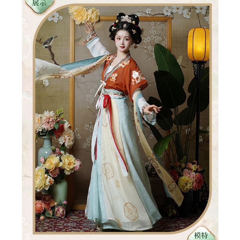 [Princess Changle] Tang Dynasty-made Dumplings Are Restored To Waist-length and Eight-broken Skirts, and They Look Thin Every Day. Summer Hanfu