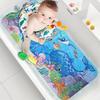 Cartoon Marine Animal Bathtub Mat Under the Sea Birthday Party Decorations Kids Favors Ocean Animal Bathroom Shower Non Slip Mat
