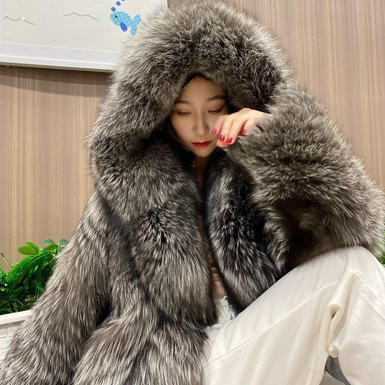 Women's Winter Plus Size Snow Plush Coat Vintage Polyester Warm Jacket