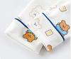 Jaydyequ Baby Pajamas for Long Sleeve Loungewear Front Bear 110cm Boys, Spring/Autumn/Summer, Set, Kids' Roomwear, Gift, Buttons, Print, Blue,