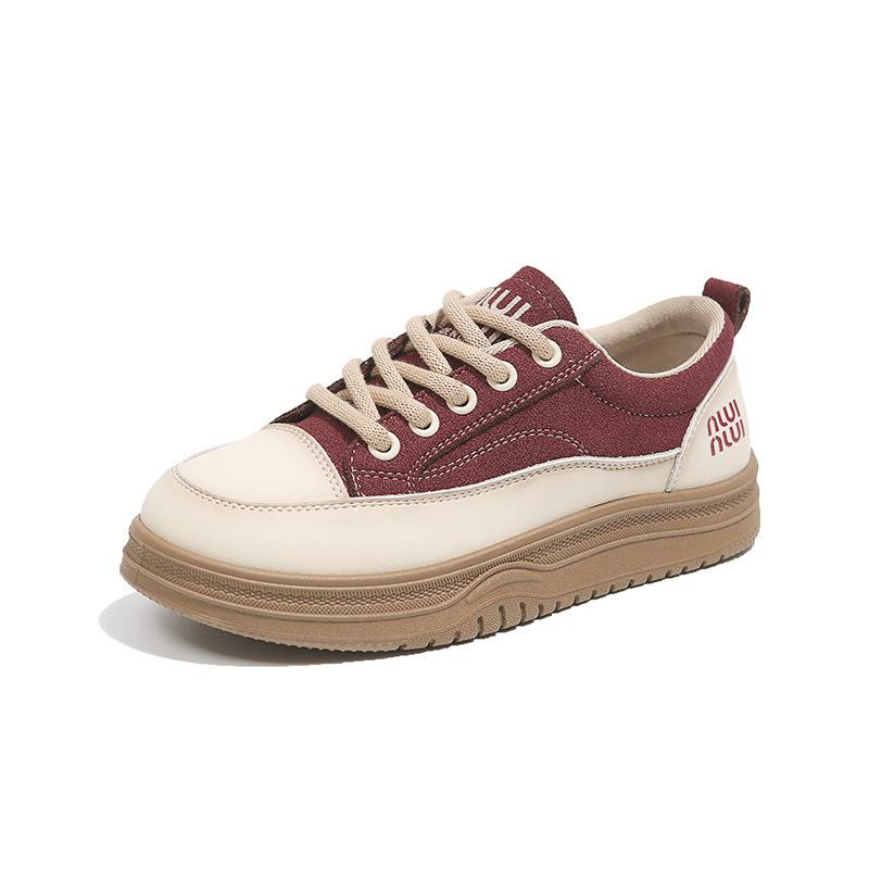 

Thick-soled feet small board shoes women s 2025 spring new niche original retro white shoes sports and leisure shoes versatile 40