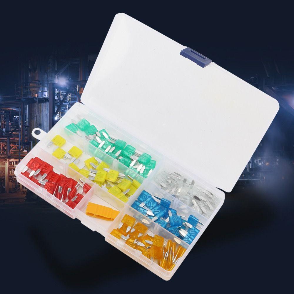 120 PIÈCES Fusibles de Voiture Profil Bas Mini Taille Assortiment Automobile Kit Ensemble Voiture Protection Voiture