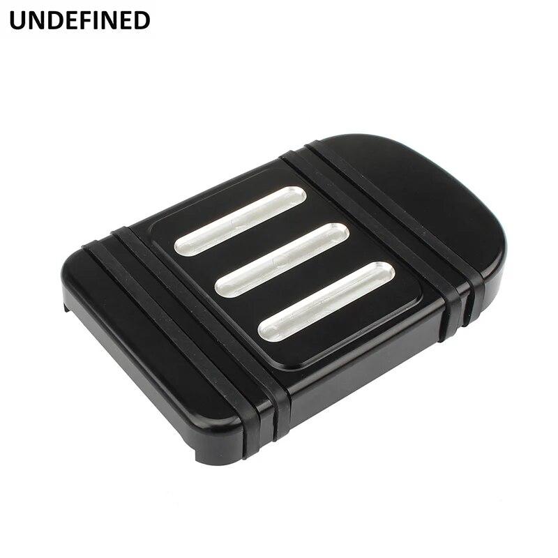 

Накладка на педаль тормоза с ЧПУ, большие подножки, подушечки для Harley Touring Road King Electra Street Glide Softail Fat Boy Dyna FLD Trike черный белый