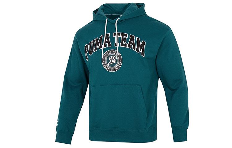 PUMA Winterized Sweatshirts Men s Green Hooded Moderate Regular 539274-24 M