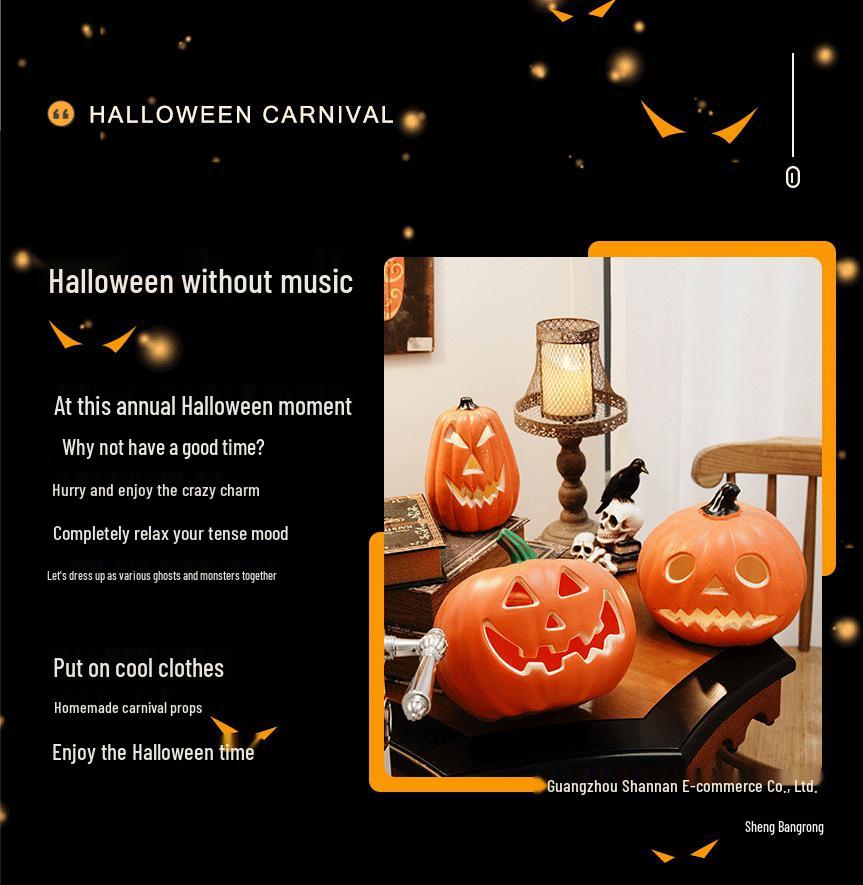Große Halloween-Kürbis-Laterne für Innen-/Außen dekoration