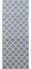 IKS Tenugui Hand Made In 34 X Prime Fabric Chū-sen (Tenugui Towel), Japan, 88cm, "Moroccan Gray" Tile, 100% Cotton, (Unfinished)