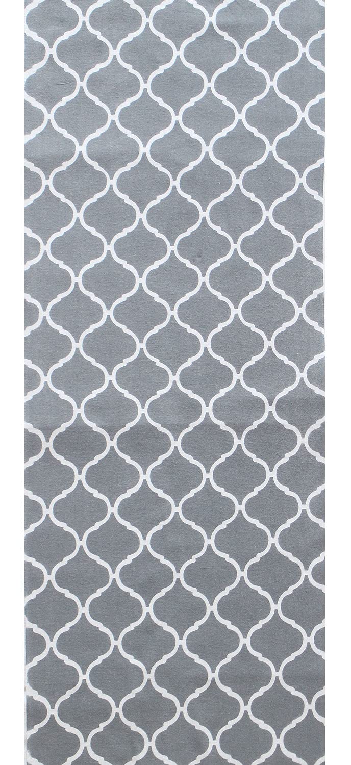 

IKS Тэнугуи Ручной работы из 34 x Ткань Премиум класса Тюсэн (Тенугуи Полотенце), Япония, 88 см, плитка «Марокканский серый», 100% хлопок, (Незаконченный)