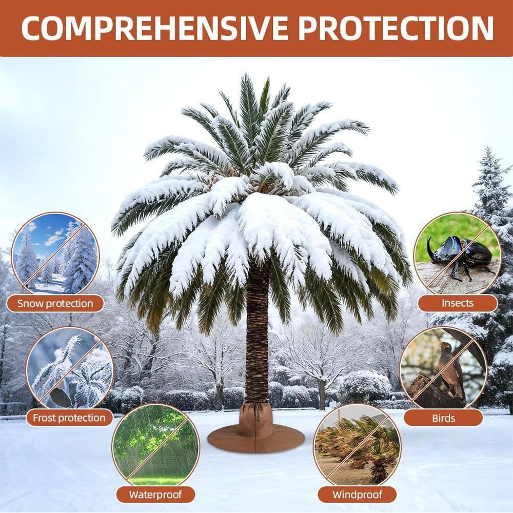 Winterschutz für Palmenwurzeln mit 4 Verankerungen, wiederverwendbar, Frostschutz