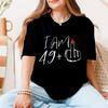 50th Birthday Party Tee for Mom I Am 49 Middle Finger T Shirts Birthday Party Tshirt 50th Birthday Gifts for Women Tshirt Tops