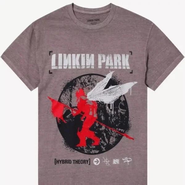 РЕДКИЙ! Футболка Linkin Park Soldier Hybrid Theory Коричневая Новая ГОРЯЧАЯ Унисекс Футболка XXL