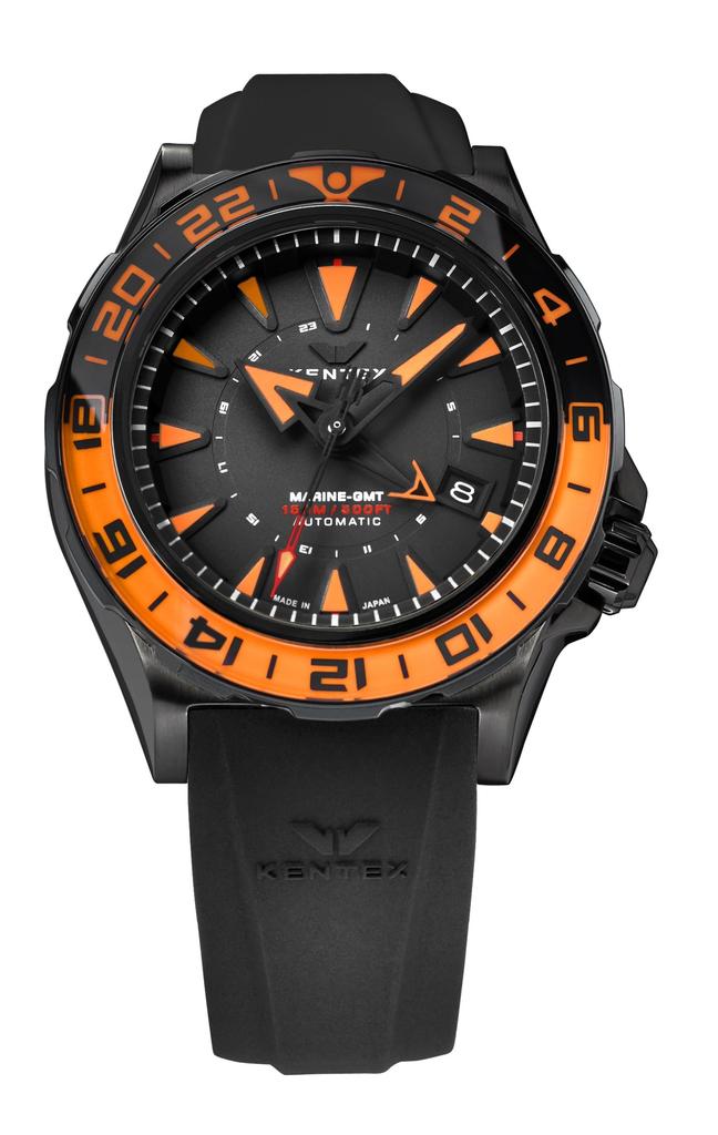 [KENTEX] Watch IWAWP MARINE GMT Mechanical Automatic Winding Limited to 88 pieces S820X-04 Men's Black
