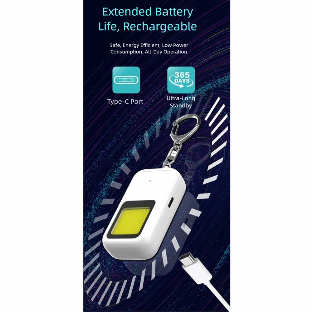 LED Strobe Light Self Defence Alarm Keychain 130 DB Emergency Safety Alarm  Travel