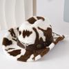 Cow Plush Cow Head Mark Western Cowboy Hat Autumn and Winter Thickened Fine Line Road Men's and Women's Top Hats Ethnic Style Big Head Circumference