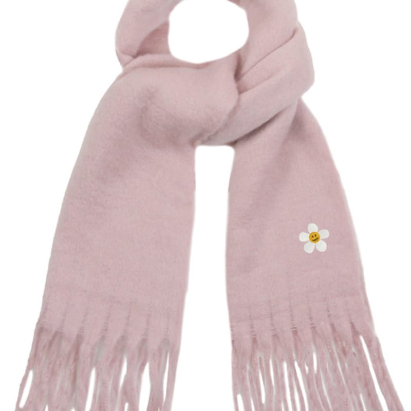 

GRAVER [UNISEX] Flower Dot Embroidery Bold Muffler_Pink PINK