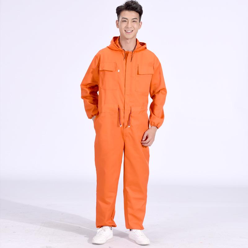 

Men s Cotton-Polyester Dustproof Workwear: Durable, Dirt-Resistant One-Piece Suit for Auto Repair & Spray Painting. L
