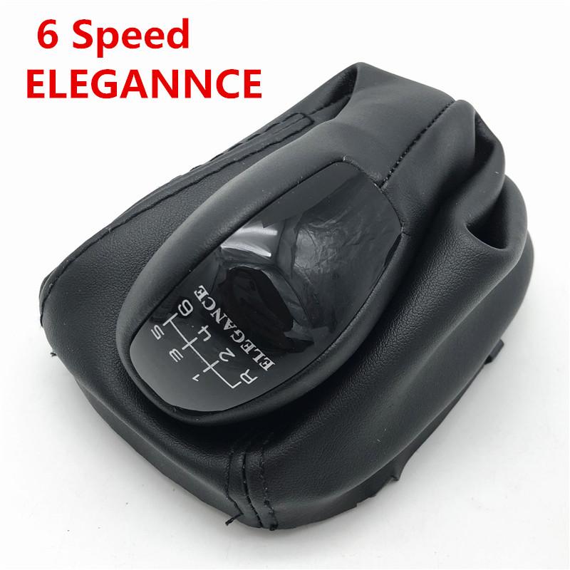 

Gear Shift Knob Shifter Lever Stick Gaiter Boot Cover Cars Accessories For Mercedes Benz C Class W203 S203 6 Speed ELEGANCE