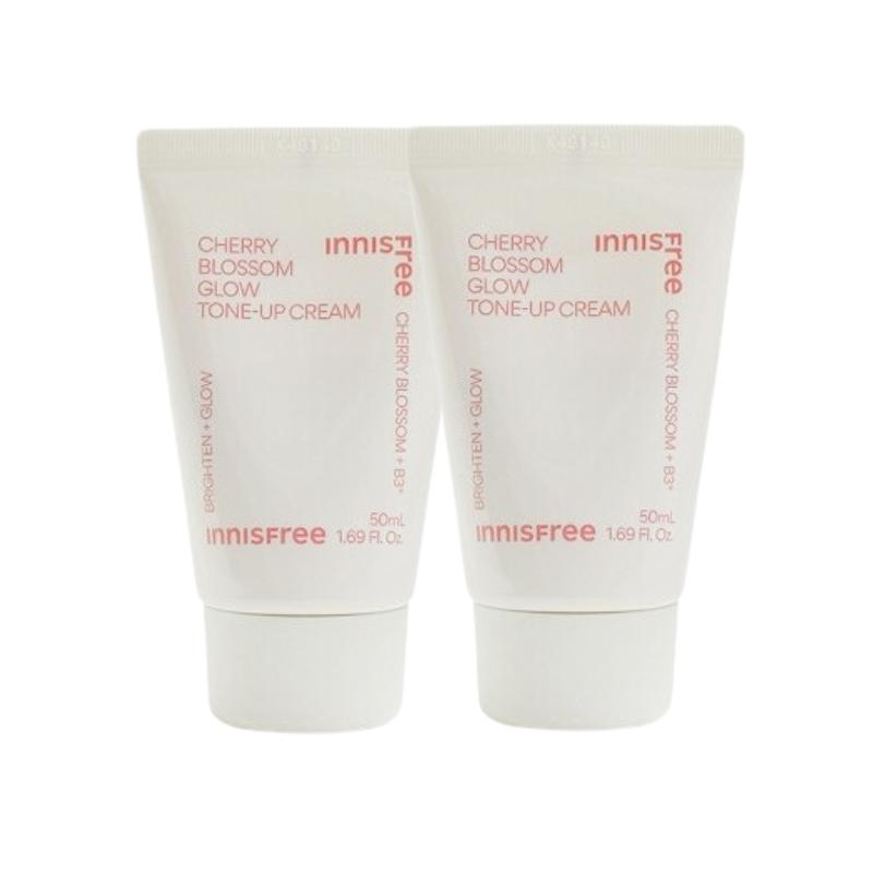 Innisfree Jeju Cherry Blossom Tone-Up Cream 50ml | Brightening & Hydrating Glow Moisturizer