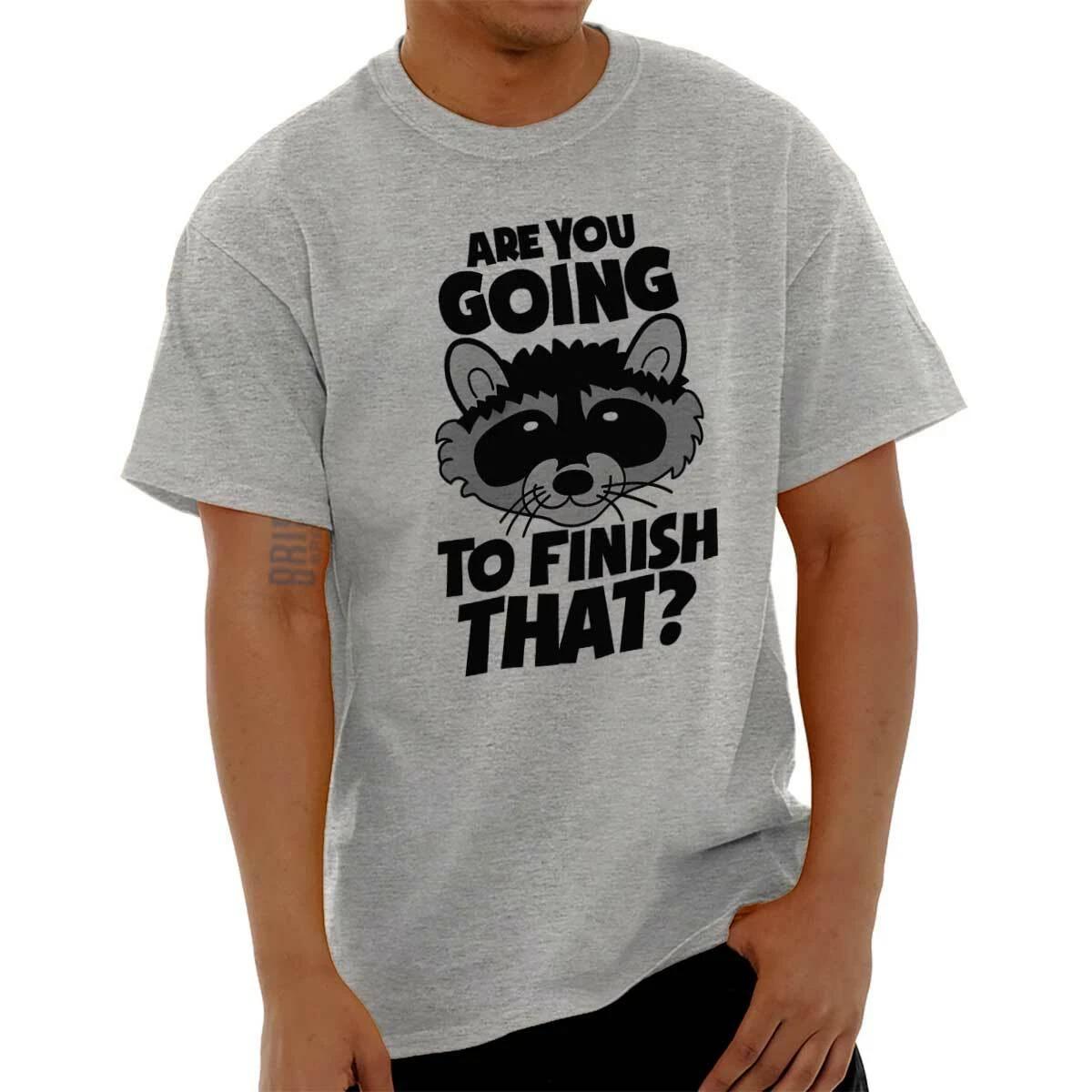 Trash Panda Funny Foodie Lazy Diet Cheat Day Womens or Mens Crewneck T Shirt Tee XXXL