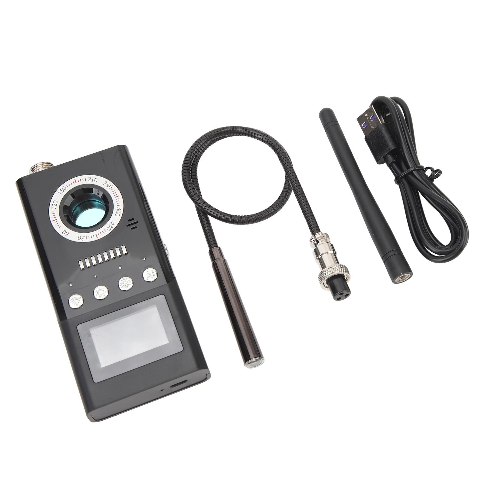 

Детектор подслушивающих устройств 1‑8000 МГц 1000 мАч Портативный профессиональный детектор подслушивающих устройств со светодиодом