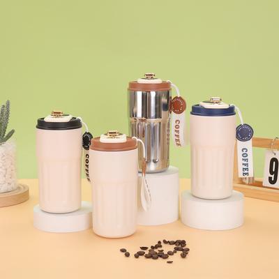 316 Stainless Steel Intelligent Temperature Display Coffee Cup Outdoor Portable Rope Thermos Cup Male And Female Students Couple Gift Cup