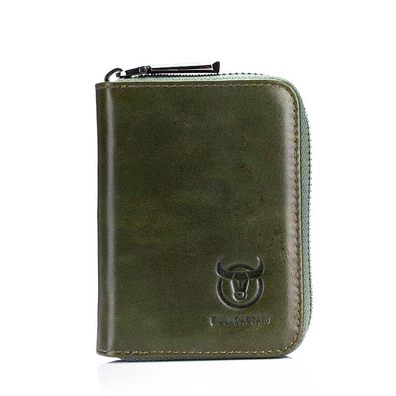 Men's Wallet Made of 100% Genuine Leather, Short, Multifunctional, Small Driver's License, Zero Wallet, Anti-theft and Anti Brushing