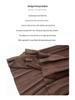 Miyake High Waist Double Pleated Midi Skirt - Spring/Autumn Slimming A-Line
