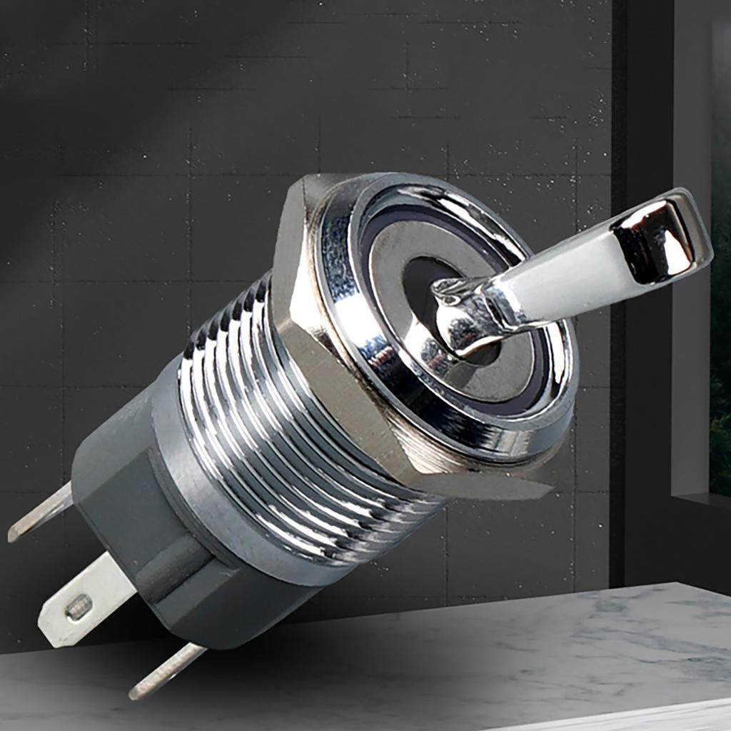 Sturdy Oxidized Metal Toggle Switches With Three Positions and Builts In LED Light Display for Easy Controlled