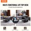 Lift Top Coffee Table 35.3" Round Coffee Table for Living Room Black